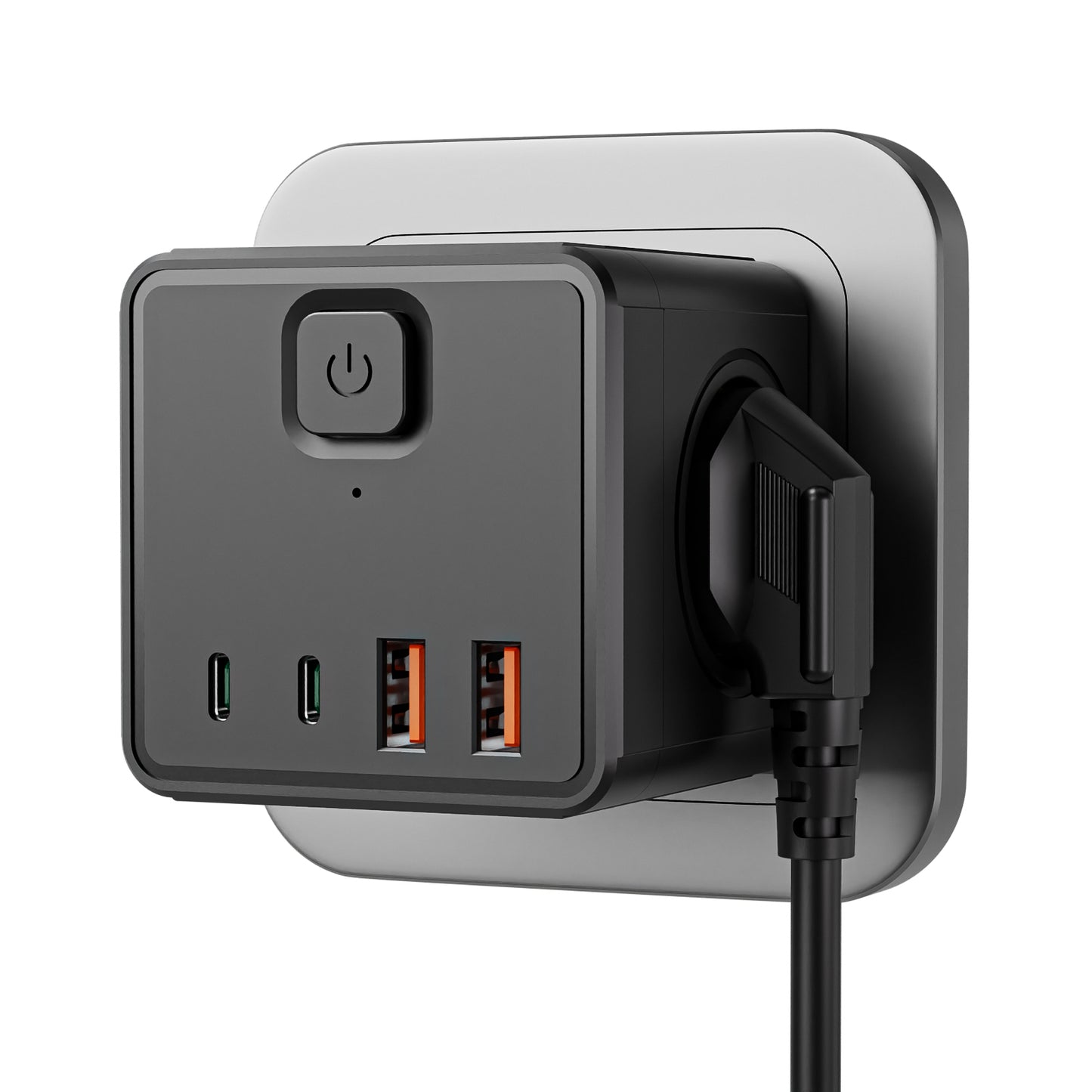 Power Outlet C Usb Port and 3 AC EU Outlet Power Point Supporting Factory Customize Extension Socket