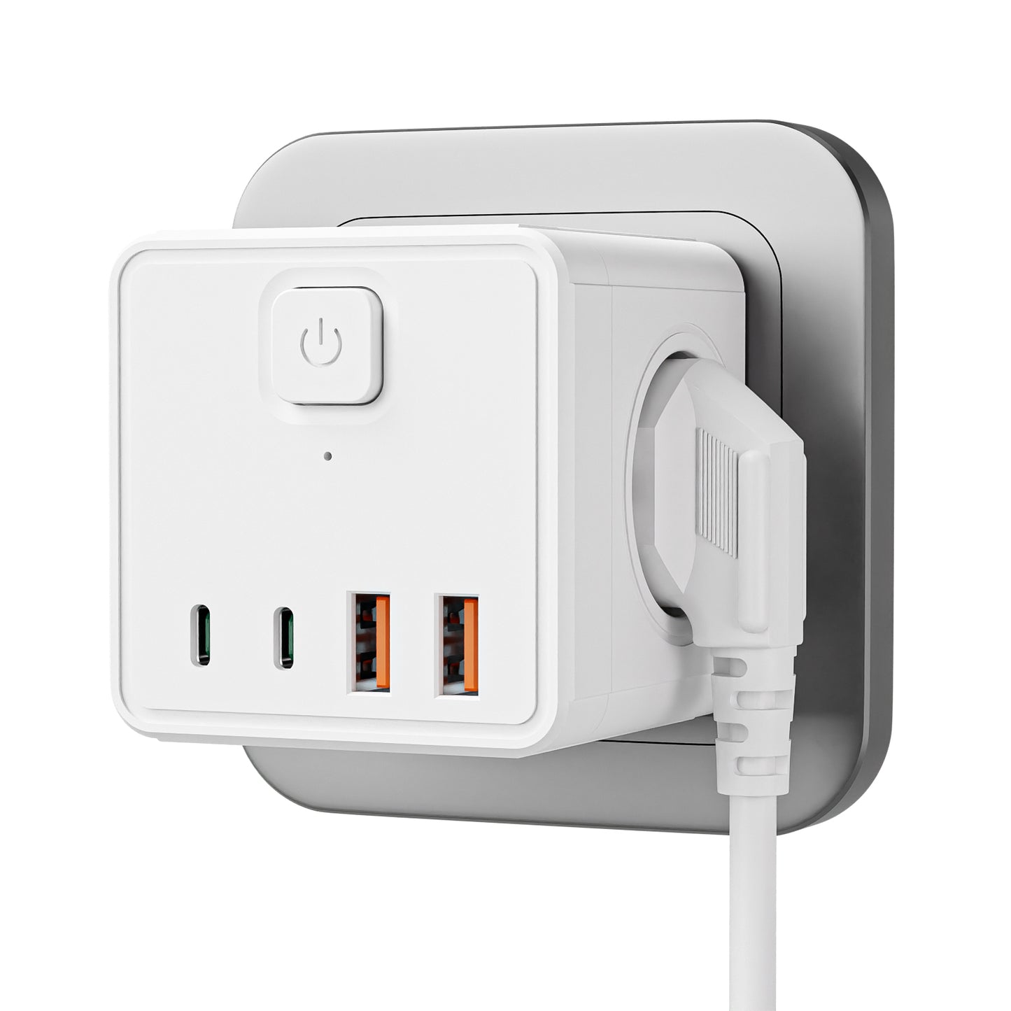 Power Outlet C Usb Port and 3 AC EU Outlet Power Point Supporting Factory Customize Extension Socket