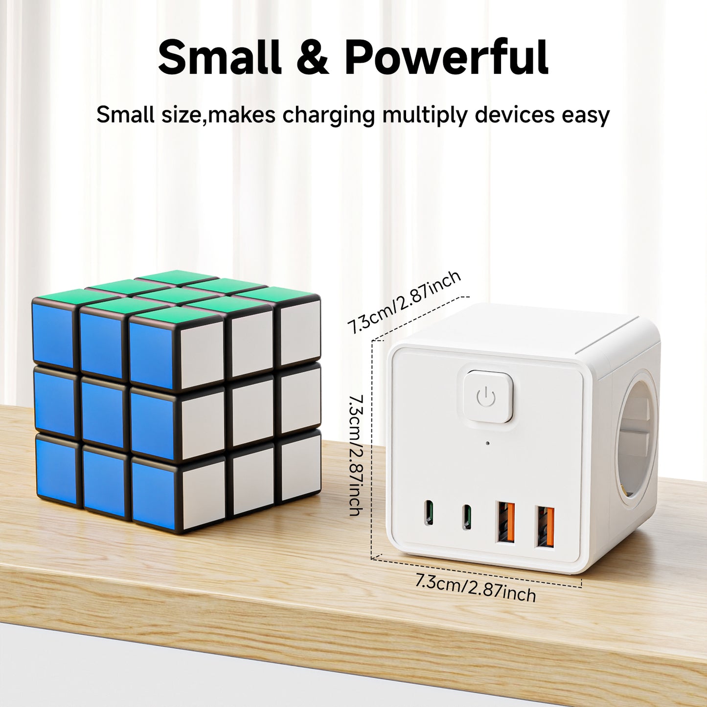 Power Outlet C Usb Port and 3 AC EU Outlet Power Point Supporting Factory Customize Extension Socket